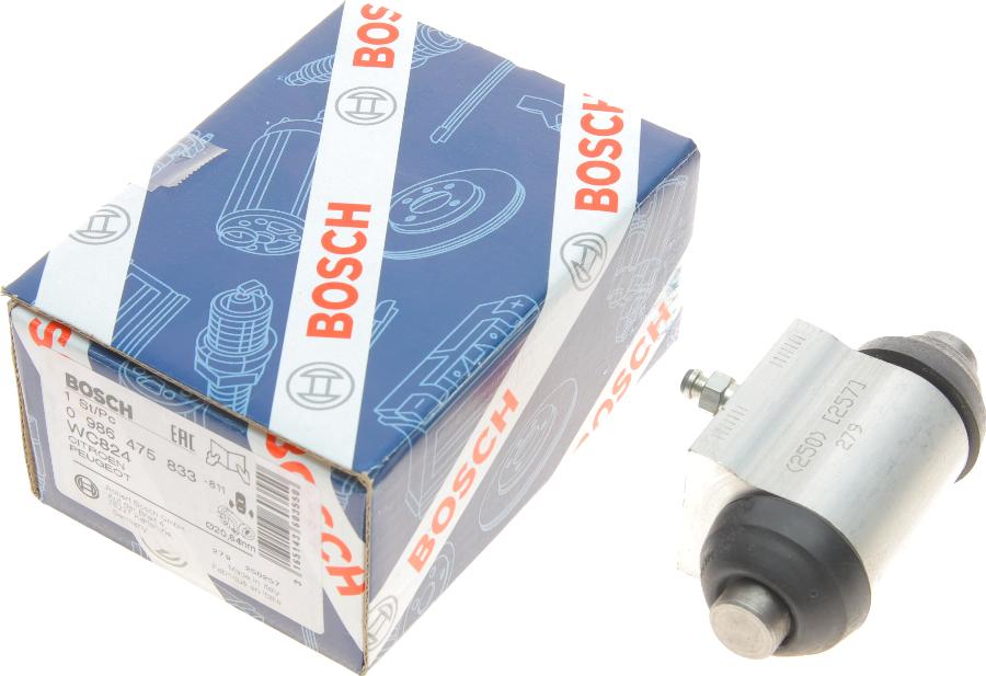 BOSCH 0 986 475 833 - Riteņa bremžu cilindrs www.autospares.lv