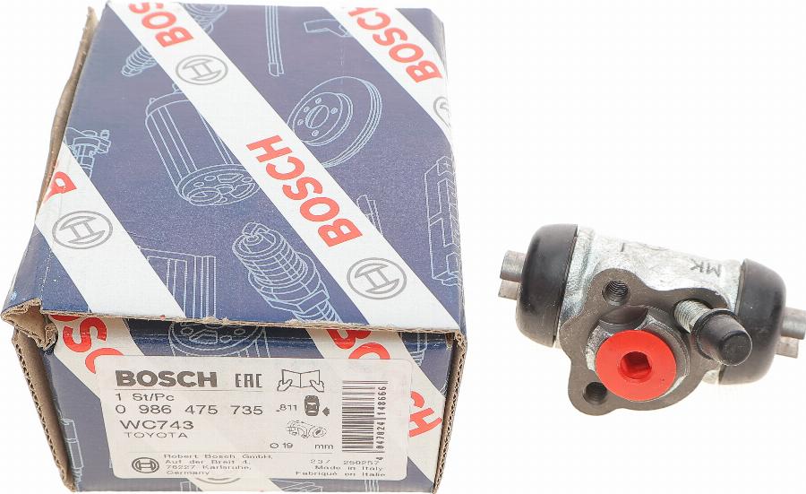 BOSCH 0 986 475 735 - Wheel Brake Cylinder www.autospares.lv