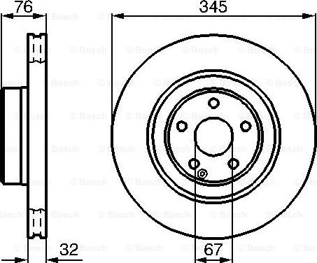 BOSCH 0 986 478 964 - Bremžu diski www.autospares.lv