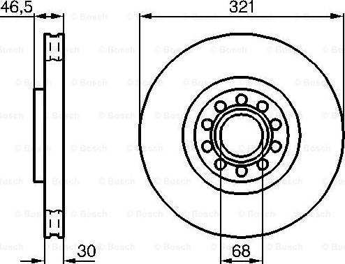 BOSCH 0 986 478 985 - Bremžu diski www.autospares.lv