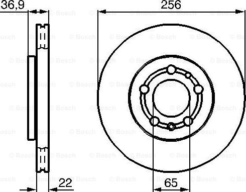 BOSCH 0 986 479 B58 - Bremžu diski www.autospares.lv