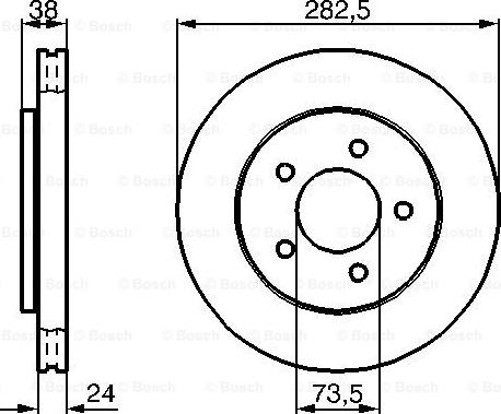 BOSCH 0 986 478 983 - Bremžu diski www.autospares.lv