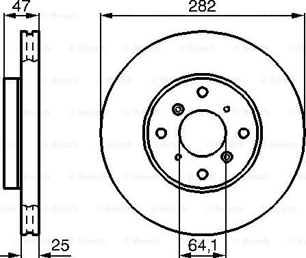 BOSCH 0 986 478 982 - Bremžu diski www.autospares.lv