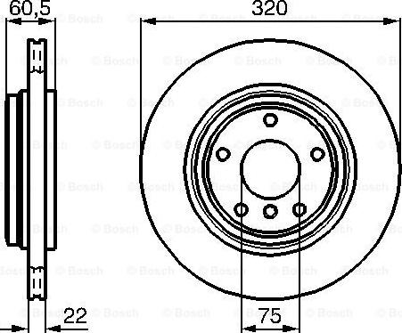 BOSCH 0 986 478 975 - Bremžu diski www.autospares.lv