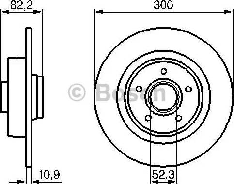 BOSCH 0 986 478 971 - Bremžu diski www.autospares.lv