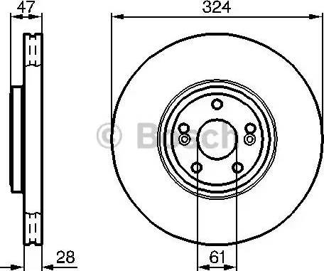 BOSCH 0 986 478 972 - Bremžu diski www.autospares.lv