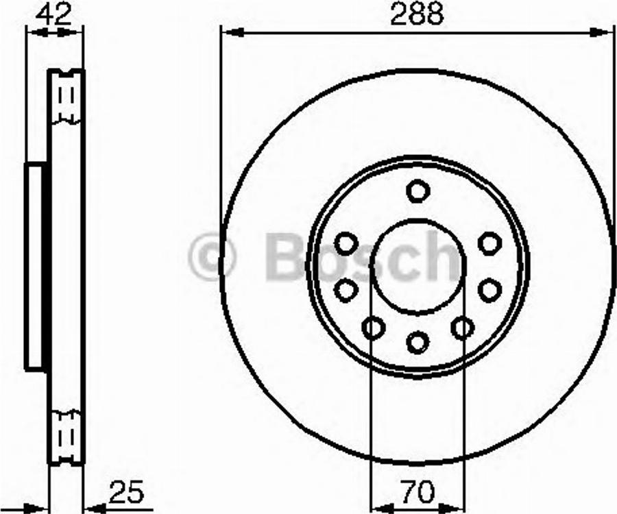 BOSCH 0 986 478 449 - Bremžu diski www.autospares.lv