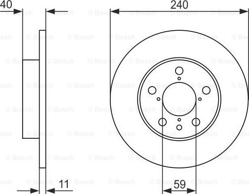 BOSCH 0 986 478 444 - Bremžu diski autospares.lv