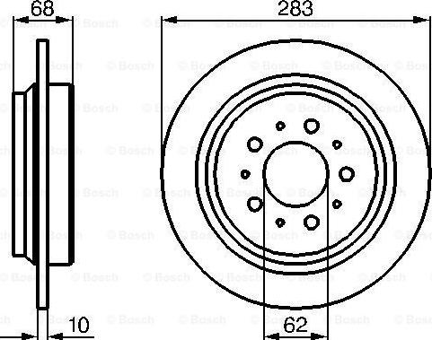 BOSCH 0 986 478 445 - Bremžu diski www.autospares.lv