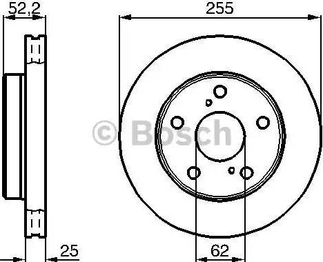 BOSCH 0 986 478 441 - Bremžu diski autospares.lv