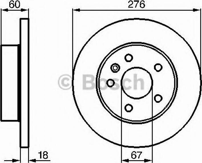 BOSCH 0 986 478 455 - Тормозной диск www.autospares.lv