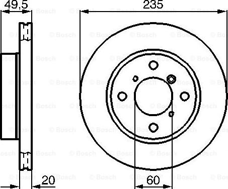 BOSCH 0 986 478 450 - Bremžu diski www.autospares.lv