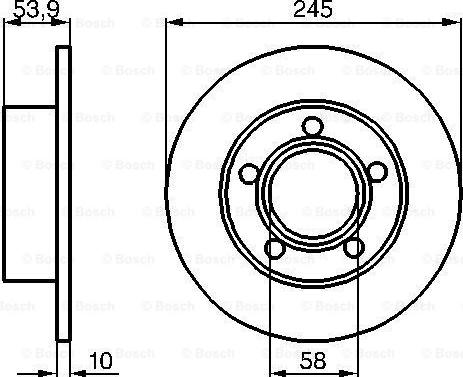 BOSCH 0 986 478 461 - Bremžu diski www.autospares.lv