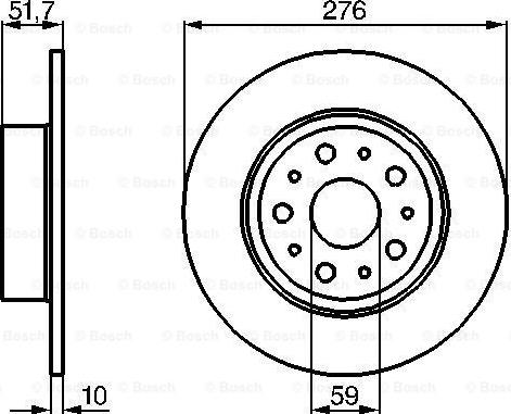 BOSCH 0 986 478 463 - Bremžu diski www.autospares.lv