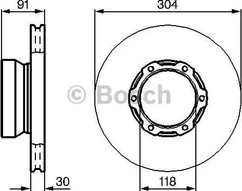 BOSCH 0 986 478 406 - Bremžu diski www.autospares.lv