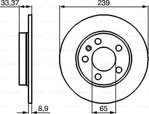 BOSCH 0 986 478 481 - Bremžu diski www.autospares.lv