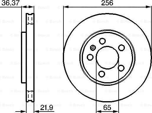 BOSCH 0 986 478 482 - Bremžu diski www.autospares.lv