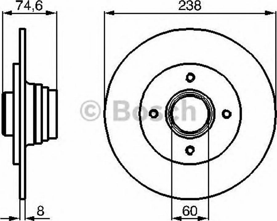 BOSCH 0 986 478 432 - Bremžu diski autospares.lv