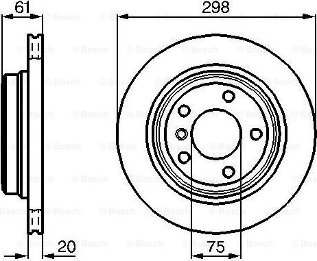 BOSCH 0 986 478 426 - Bremžu diski autospares.lv