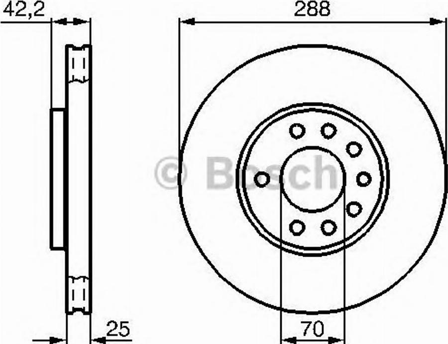 BOSCH 0 986 478 423 - Bremžu diski www.autospares.lv