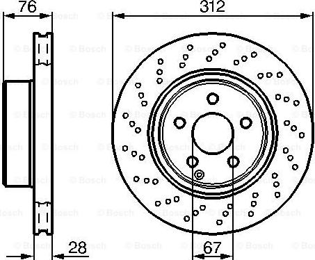 BOSCH 0 986 478 471 - Bremžu diski www.autospares.lv