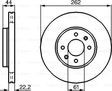 BOSCH 0 986 478 598 - Bremžu diski www.autospares.lv