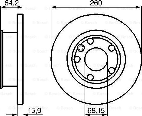 BOSCH 0 986 478 547 - Bremžu diski www.autospares.lv