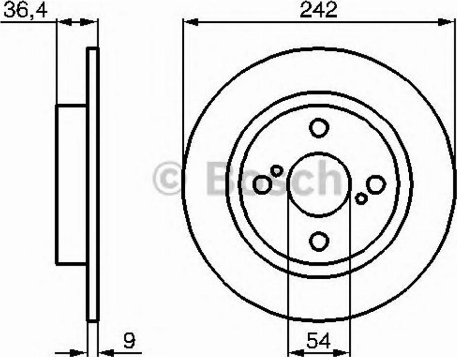 BOSCH 0 986 478 559 - Bremžu diski www.autospares.lv