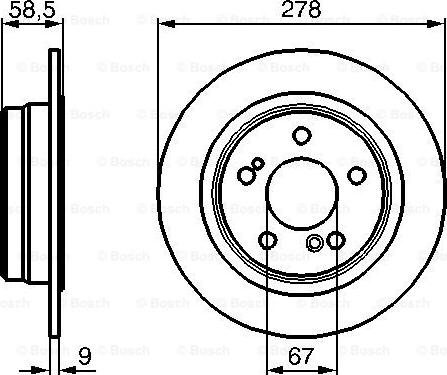 BOSCH 0 986 478 565 - Bremžu diski www.autospares.lv