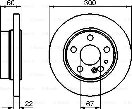 BOSCH 0 986 478 566 - Bremžu diski www.autospares.lv