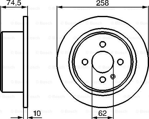 BOSCH 0 986 478 563 - Bremžu diski www.autospares.lv