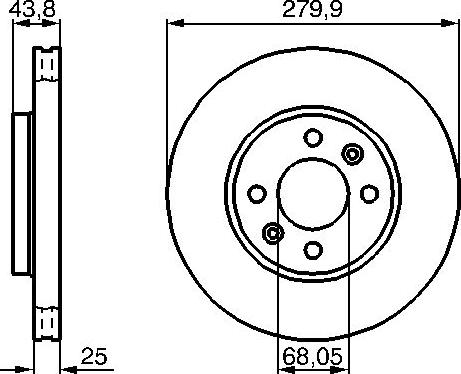 BOSCH 0 986 478 505 - Bremžu diski www.autospares.lv