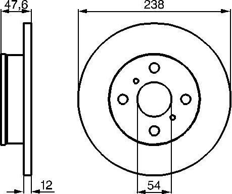 BOSCH 0986478506 - Bremžu diski www.autospares.lv