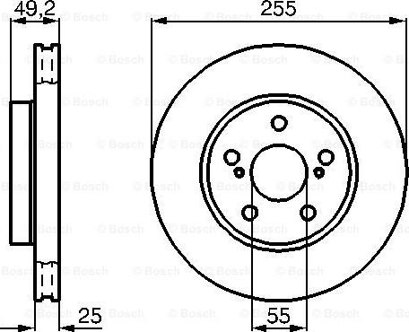 BOSCH 0 986 478 584 - Bremžu diski www.autospares.lv