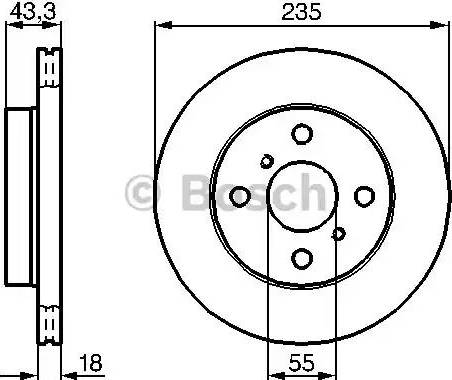 BOSCH 0 986 478 582 - Bremžu diski www.autospares.lv