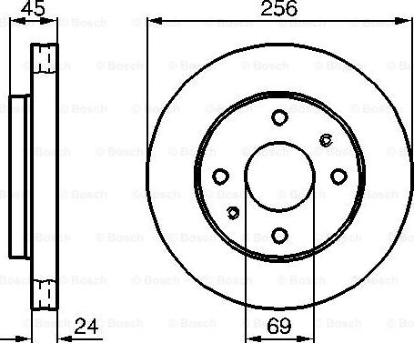 BOSCH 0 986 478 531 - Bremžu diski www.autospares.lv