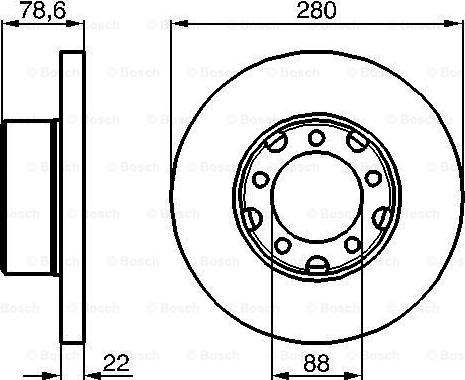 BOSCH 0 986 478 529 - Bremžu diski autospares.lv