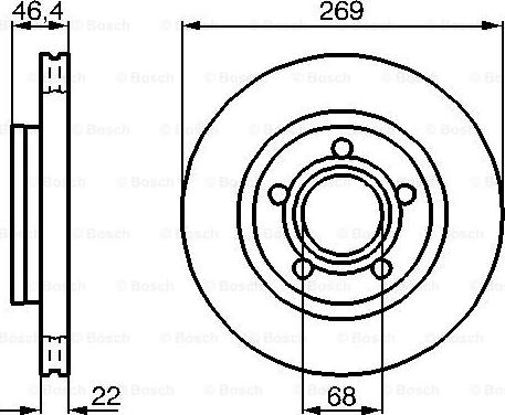 BOSCH 0 986 478 574 - Bremžu diski www.autospares.lv