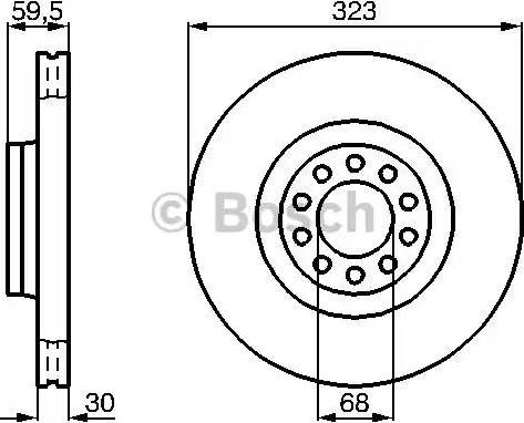 BOSCH 0 986 478 575 - Bremžu diski autospares.lv