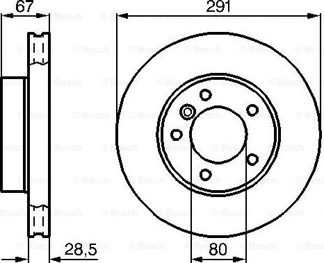 BOSCH 0 986 478 691 - Bremžu diski www.autospares.lv