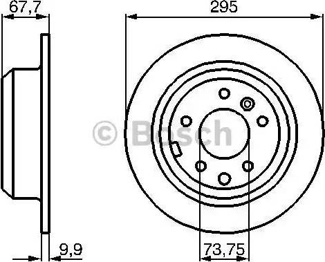 BOSCH 0 986 478 692 - Bremžu diski www.autospares.lv