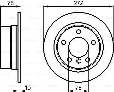 BOSCH 0 986 478 641 - Bremžu diski www.autospares.lv