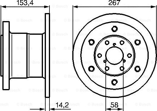 BOSCH 0 986 478 647 - Bremžu diski autospares.lv