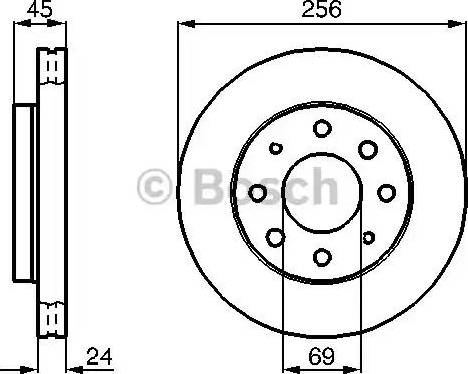 BOSCH 0 986 478 654 - Bremžu diski www.autospares.lv