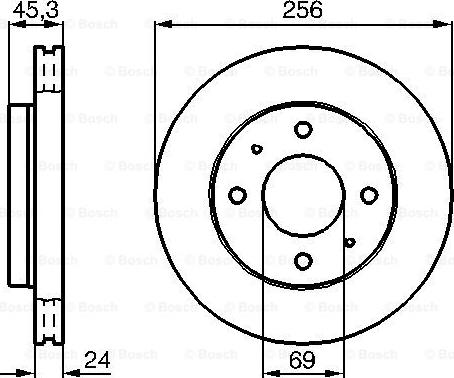 BOSCH 0 986 478 652 - Bremžu diski www.autospares.lv