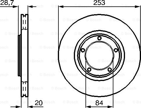 BOSCH 0 986 478 664 - Brake Disc www.autospares.lv