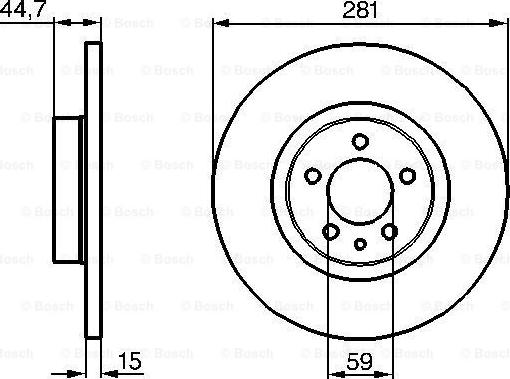 BOSCH 0 986 478 668 - Bremžu diski www.autospares.lv