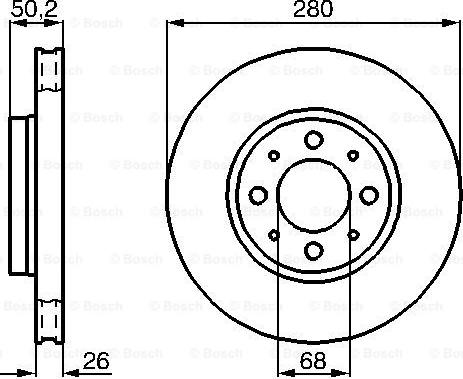 BOSCH 0 986 478 602 - Bremžu diski www.autospares.lv