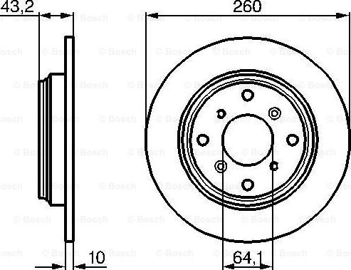 BOSCH 0 986 478 680 - Bremžu diski www.autospares.lv