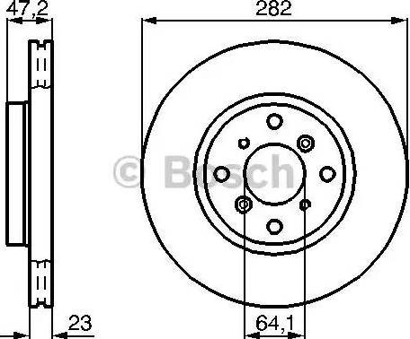 BOSCH 0 986 478 681 - Bremžu diski www.autospares.lv